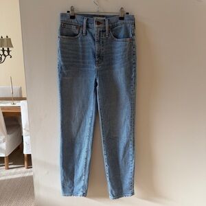 Madewell The Mom Jean Light Blue Wash 26